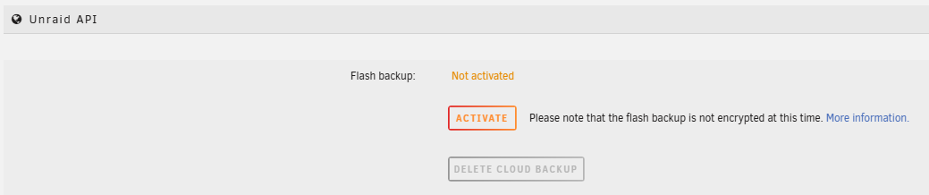 Activar copia de seguridad flash